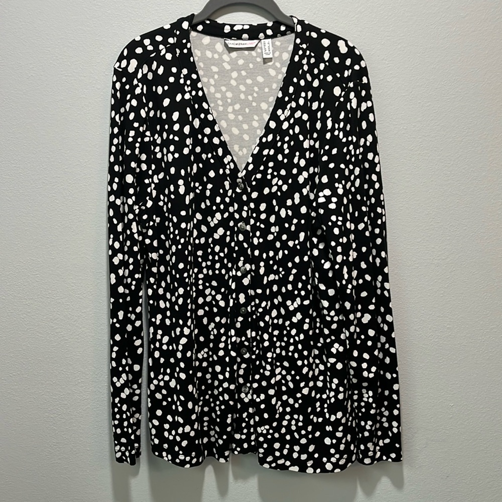 Isaac Mizrahi Live! Size Large button up blouse